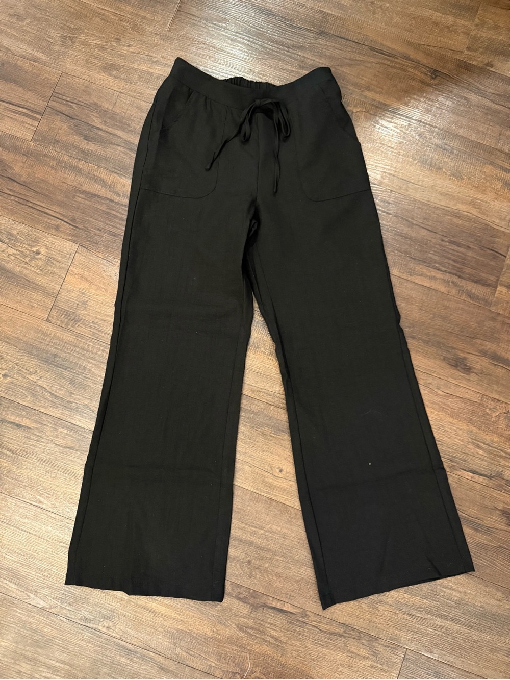 Shein, size XXS, Black Wide Leg Linen Pants, never worn! $15